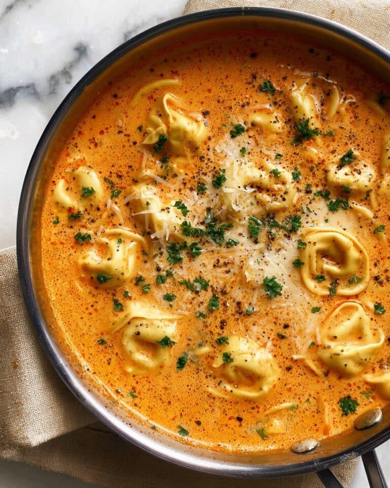 Cheesy Tomato Tortellini Soup Recipe