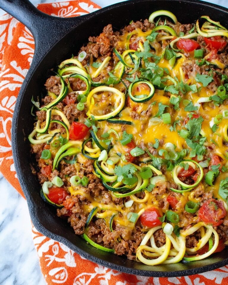 Mexican Zucchini with Beer-Infused Ground Beef and Melted Cheese Recipe