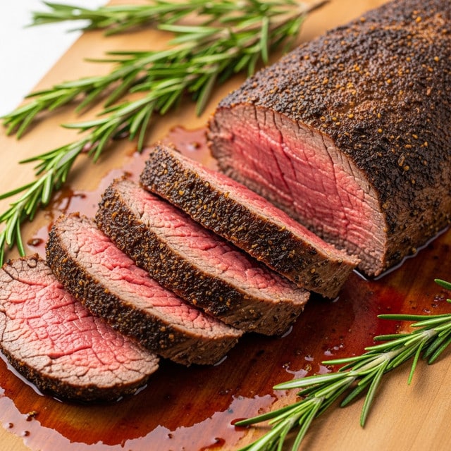 Simple Oven-Roasted Beef Tenderloin with Herb Butter Recipe