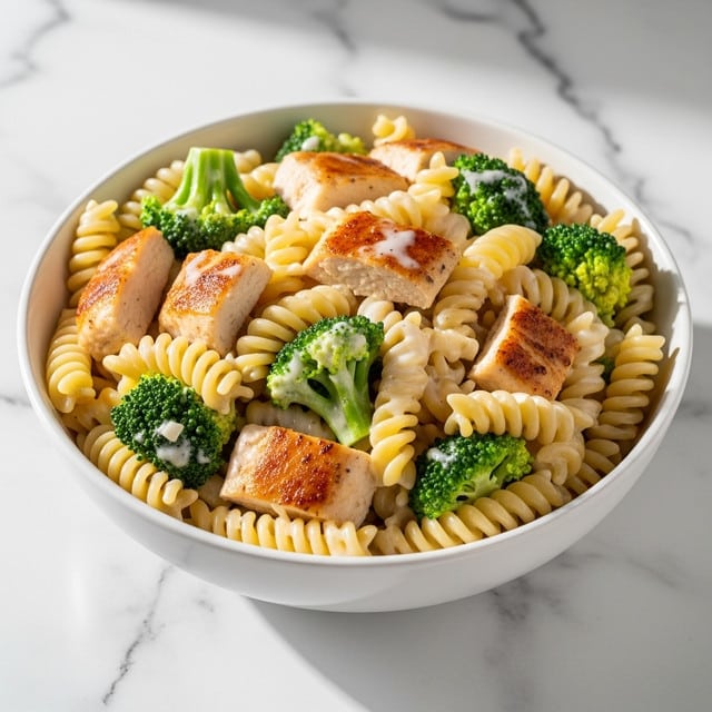 Creamy Rotisserie Chicken Broccoli Pasta Recipe