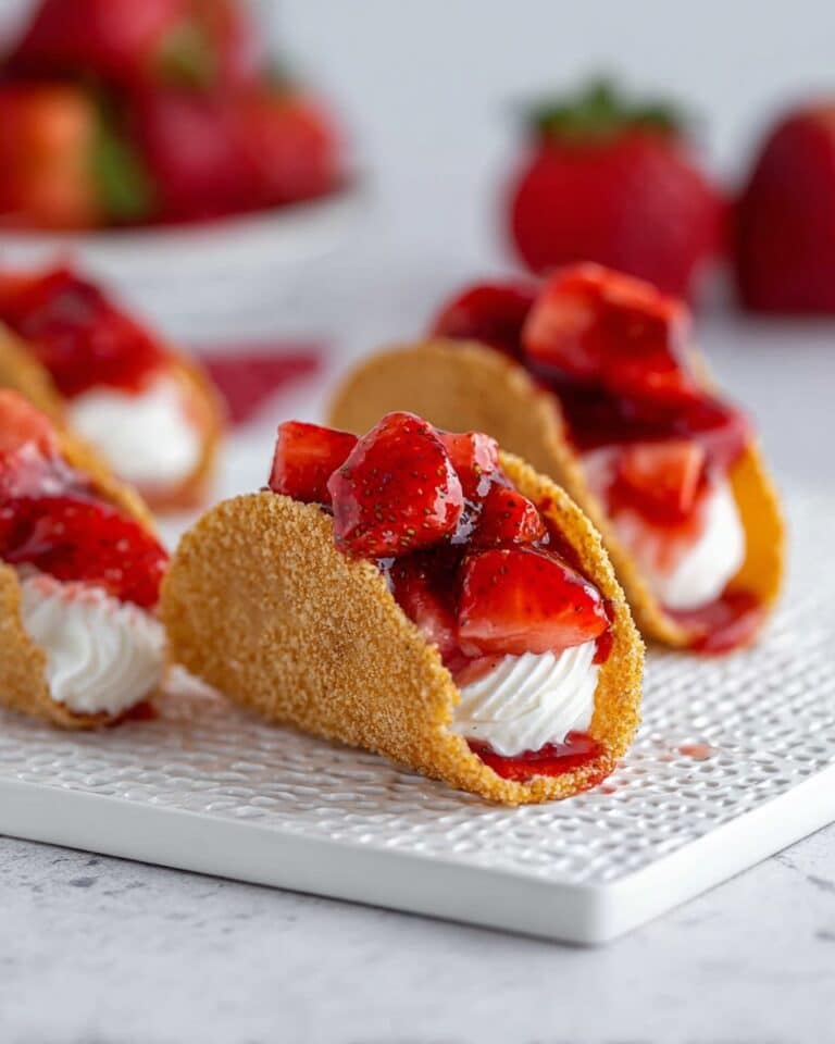 Cheesecake Tacos with Strawberry Glaze Recipe
