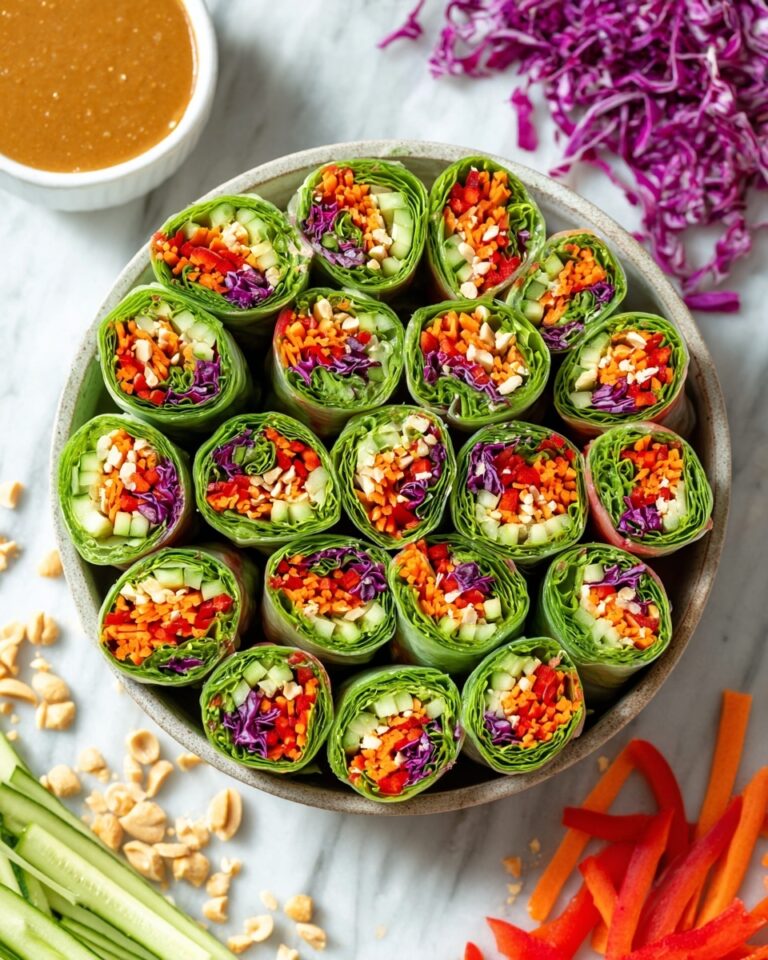 Vegetable Spring Rolls with Peanut Sauce Recipe