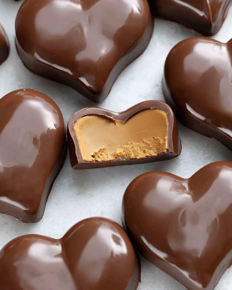 Chocolate Peanut Butter Heart Recipe