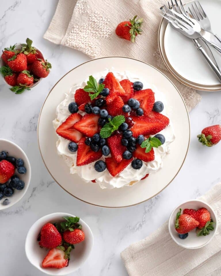 Strawberry Meringue Cake Recipe