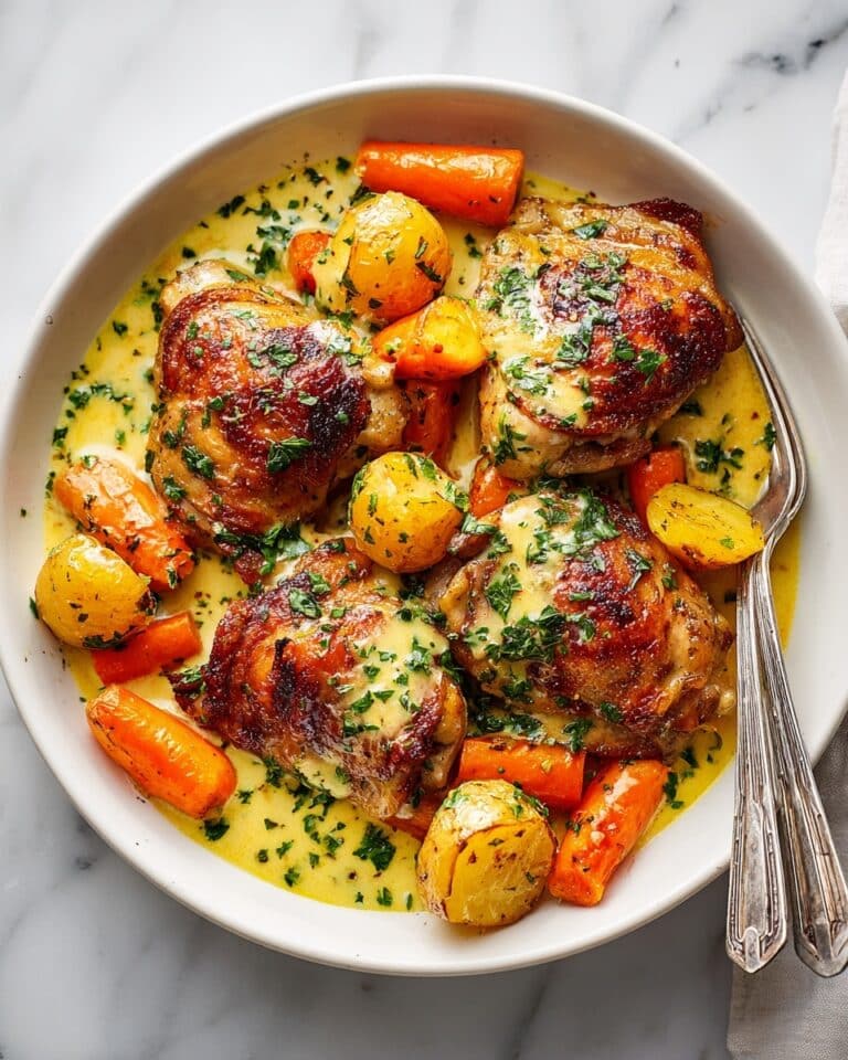Creamy Baked Dijon Chicken Thighs Recipe