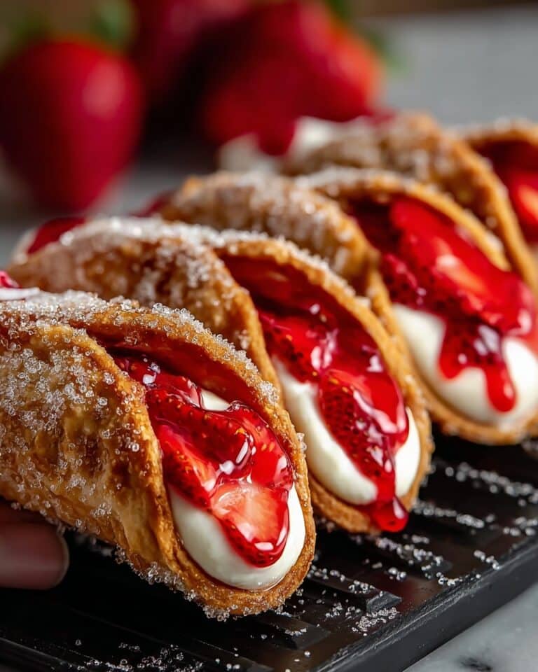 Strawberry Cheesecake Dessert Tacos Recipe