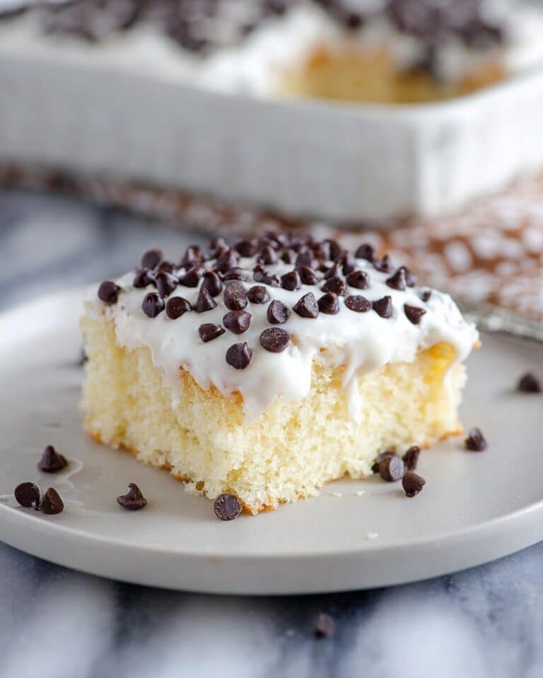 Easy Cannoli Poke Cake Recipe