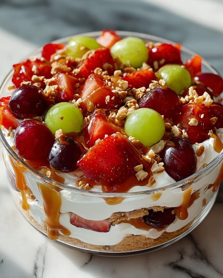 Caramel Crunch Cheesecake Fruit Salad Recipe