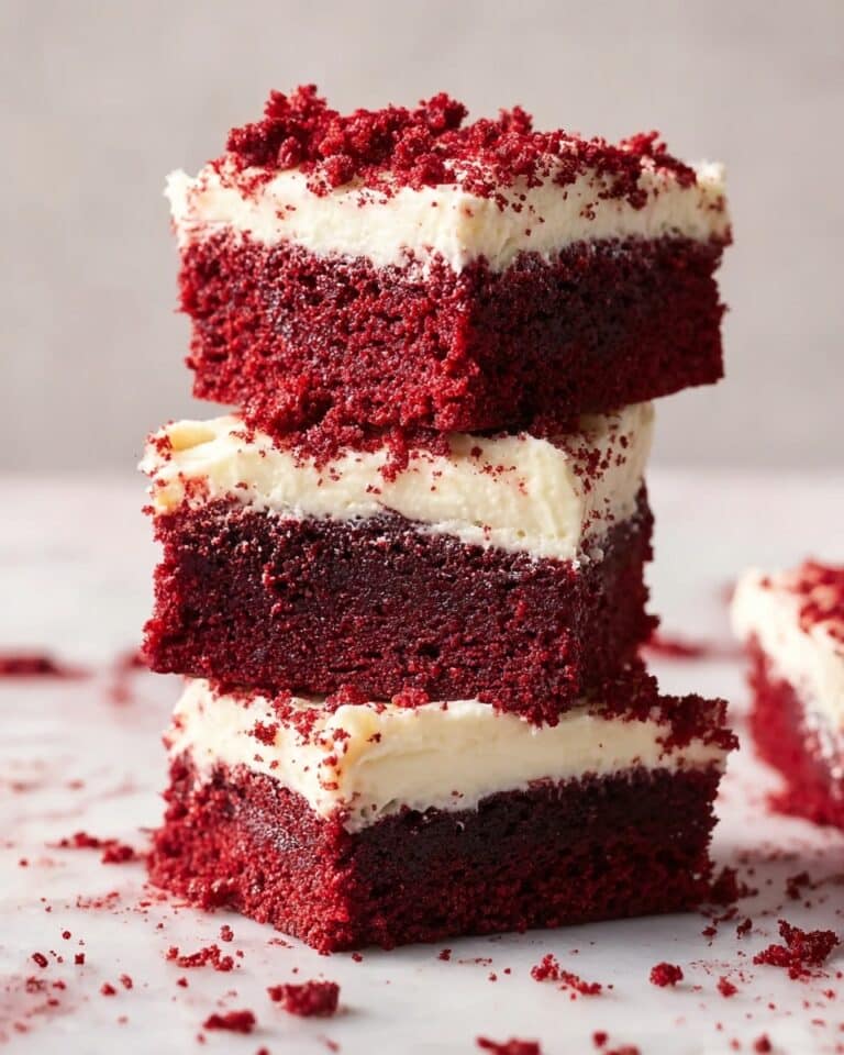 Red Velvet Brownies with Cream Cheese Frosting Recipe