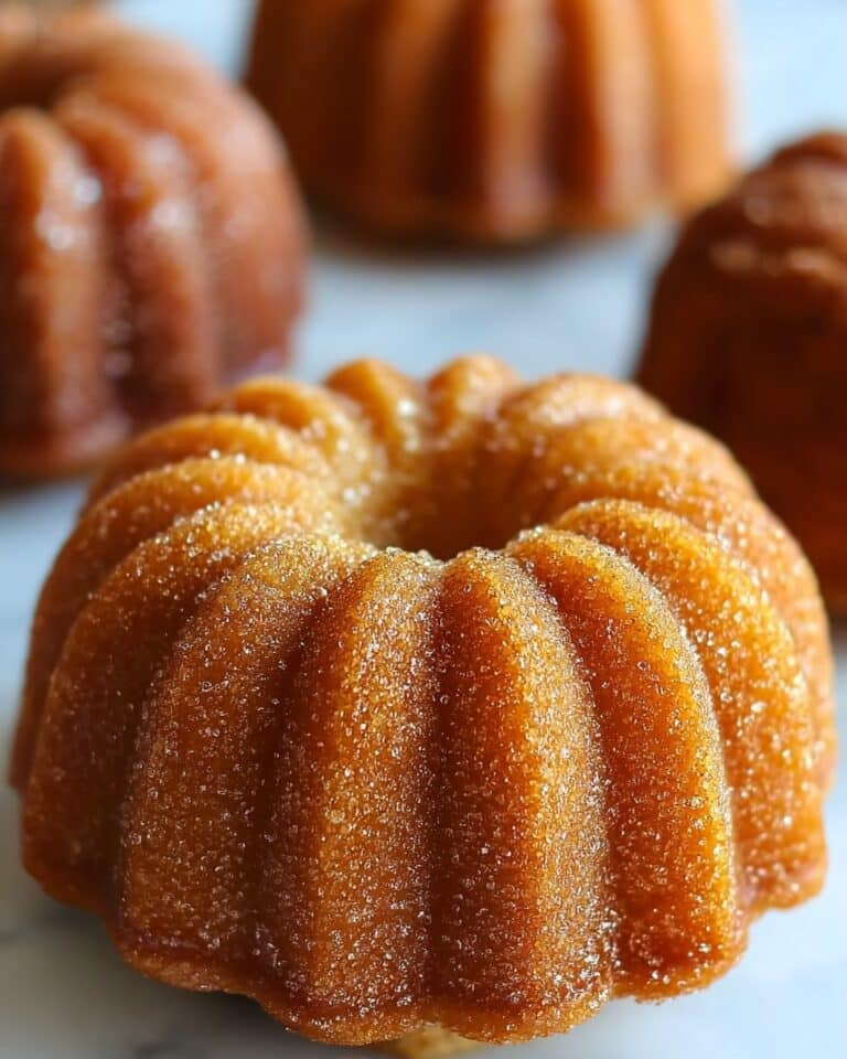 Churro Cinnamon Sugar Mini Bundt Cakes Recipe