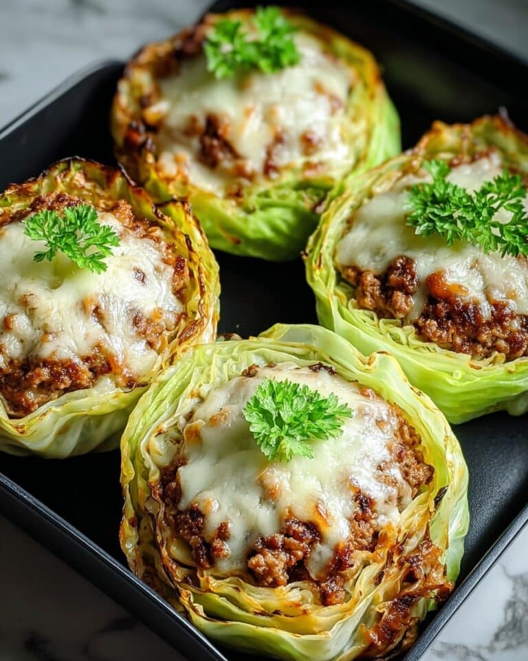 Oven-Baked Cabbage Burgers Recipe