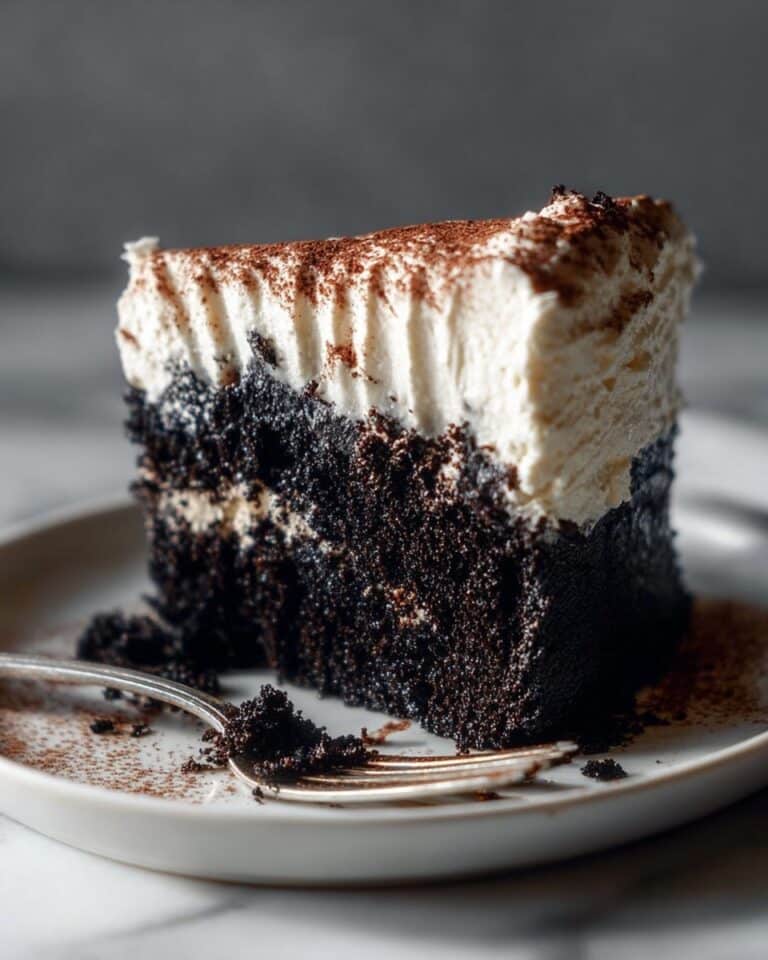 Black Cocoa Cake with Mascarpone Frosting Recipe