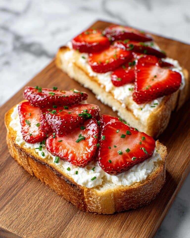 Roasted Strawberry Whipped Ricotta Toast Recipe