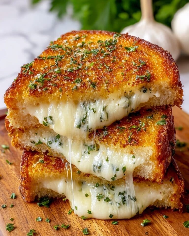 Garlic Bread Grilled Cheese Recipe