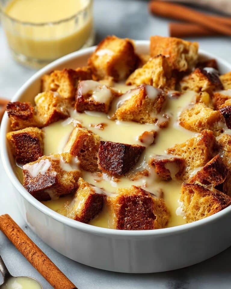 Bread Pudding with Vanilla Caramel Sauce Recipe