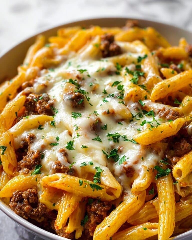 Creamy High Protein Beef Pasta Recipe