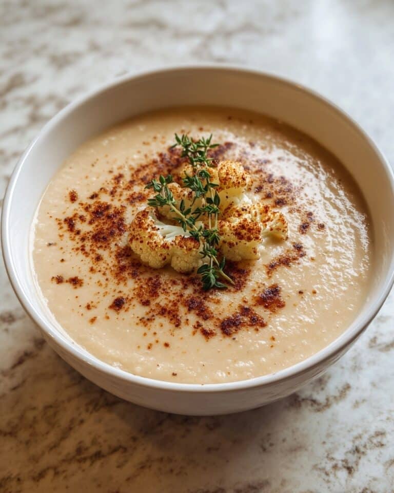 Creamy Roasted Cauliflower Soup Recipe