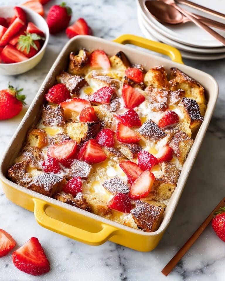 Baked Strawberries and Cream French Toast Recipe