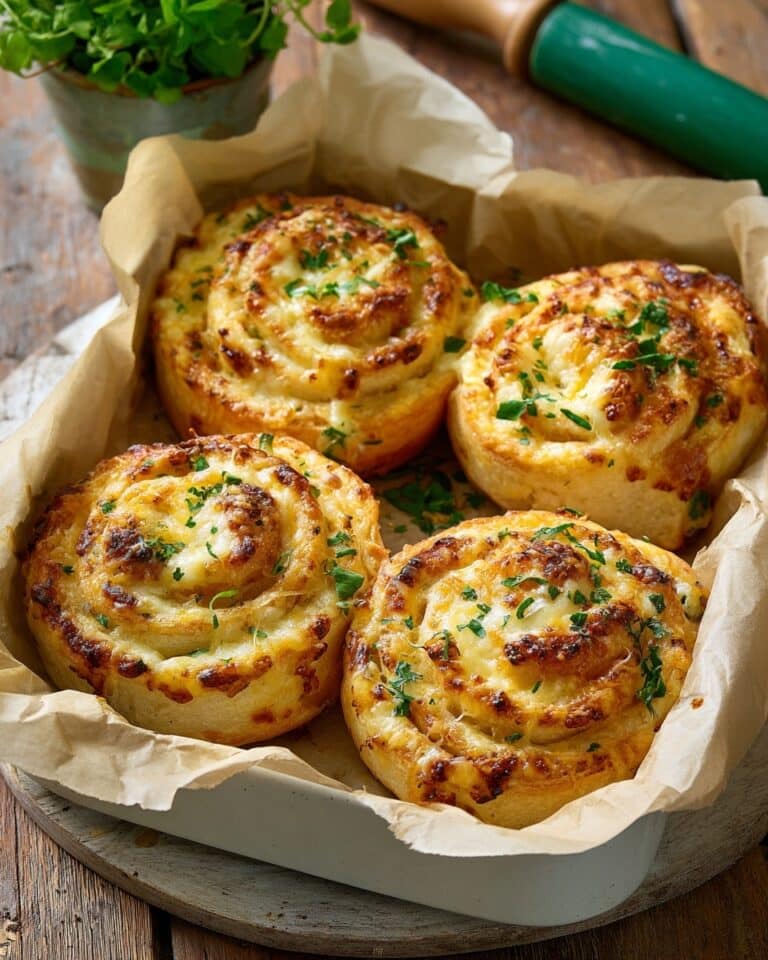 Buttery Cheese Garlic Rolls Recipe