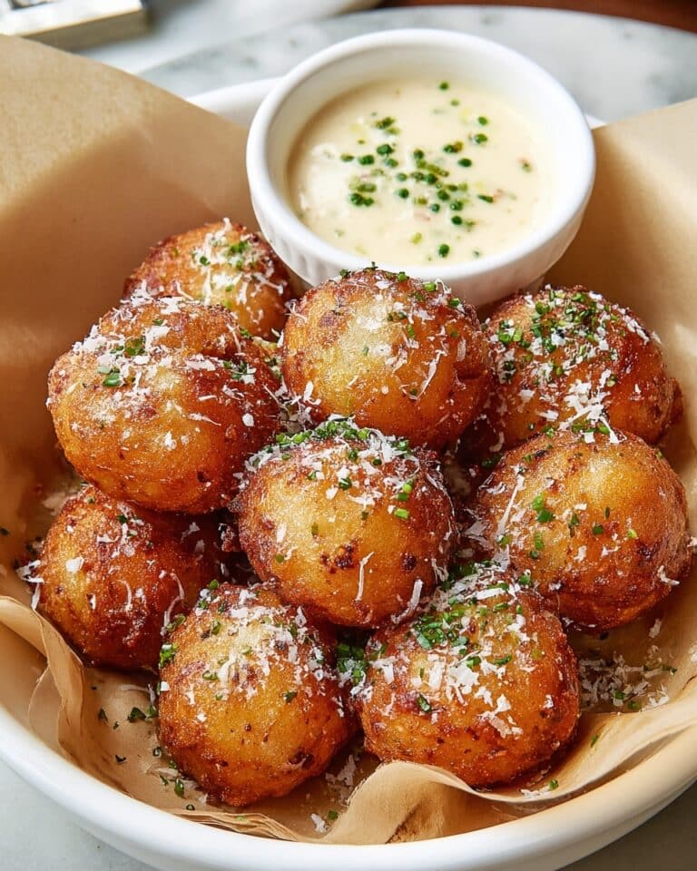 Parmesan Garlic Potato Balls Recipe