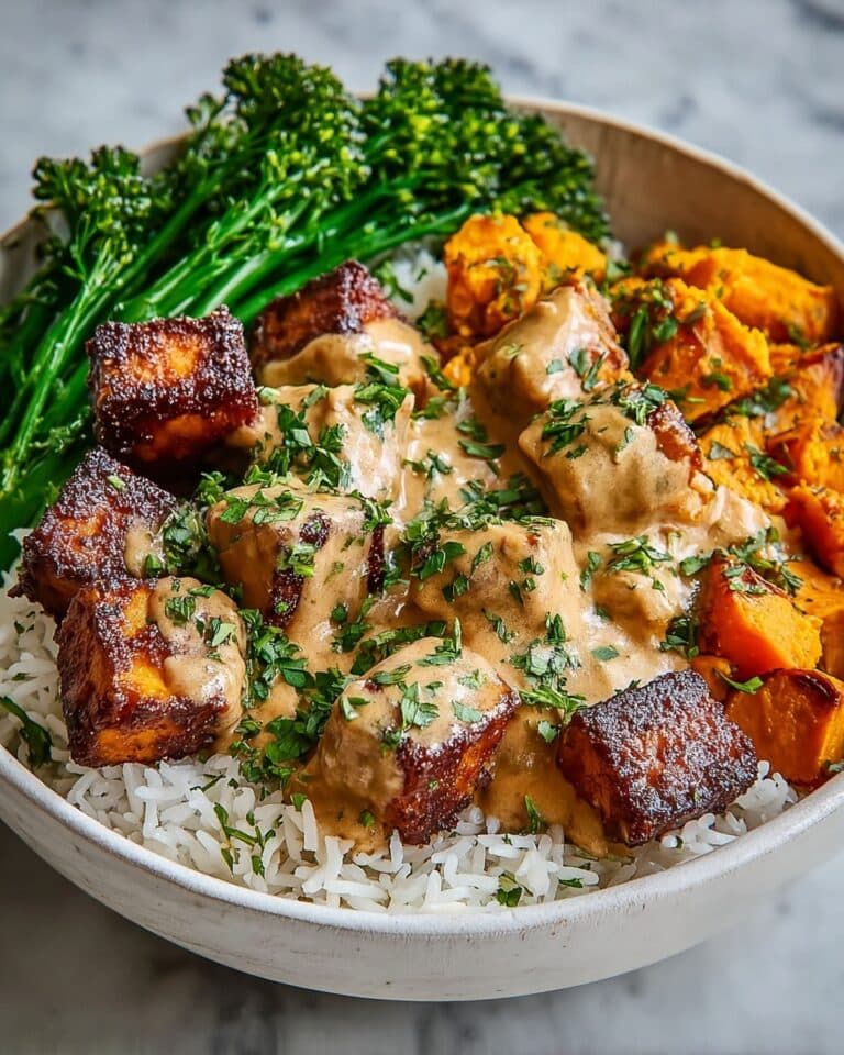 Chicken and Sweet Potato Bowls with Spicy Lime Yogurt Sauce Recipe