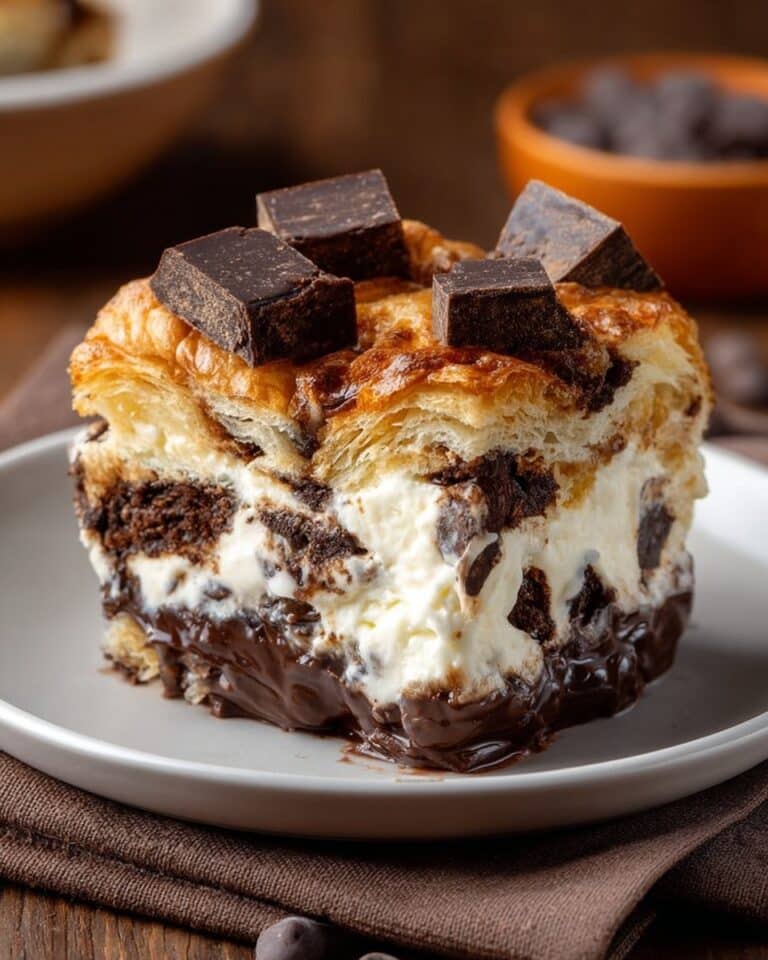 Decadent Chocolate & Cream Cheese Bread Pudding Recipe